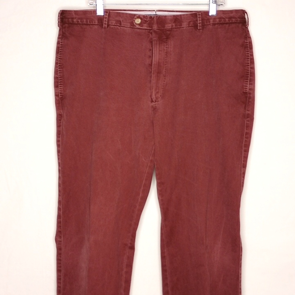 Peter Millar Men's Plum Pima Cotton Straight Leg Chino Pants Waist:38 Length:36